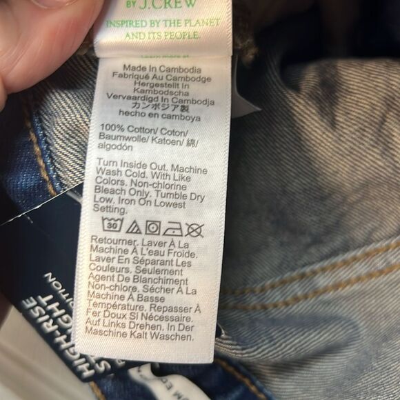 J. Crew Factory BX530 Premium Edition High-rise Straight Jeans size 25 Tall NWT - Picture 14 of 15